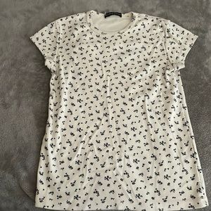 Brandy Melville Soft, floral-print cotton short sleeve